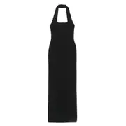 [Solace London] Solace London Square-neck Dress 8 UK BLACK