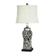 Daphney Silver Classic Antique Table Lamp