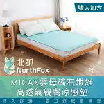 【NORTHFOX北狐】MICAX雲母礦石纖維高透氣親膚涼感墊 涼蓆 涼墊 - 雙人加大適用 6X6尺