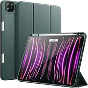 JETech Case for iPad Pro 11 Inch (2022/2021/2020 Model) with Pencil Holder, Support 2nd Pencil Charging, Slim Tablet Cover with Soft TPU Back, Auto Wake/Sleep (Misty Blue)
