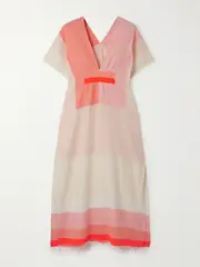 [lemlem] lemlem - Gasira Striped Cotton-blend Kaftan - Blush - x small x small Pink