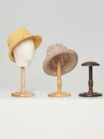 帽子架臺式帽架服裝店帽子架托家用服裝實木帽托櫥窗頭模展示架