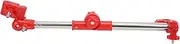 [LIZEALUCKY] 360 Degrees Adjustable Stainless Steel Umbrella Bracket, Universal Umbrella Mount Clip for Bike, Scooter, Motorcycle, Stroller, Wheelchairs (Versatile red)