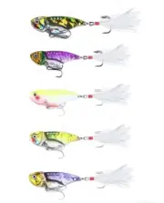 5 Piece 11g Fishing Lure Metal Blade Vibe Switchblade Bream Bass Flathead Perch
