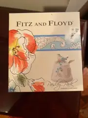 Fitz & Floyd Paisley Park SPRING Collection Condiment Jar with Spoon NEW RARE