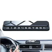 Parking Number Plate, Sliding Hiding Display Stop Card Car Sign Parking Gadgets, Metal Vehicle Decoration Accessories for Men Women Parking Gadgets