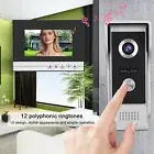 7in TFT Video Intercom Doorphone System Intelligent Access Door Camera 110-2 Set