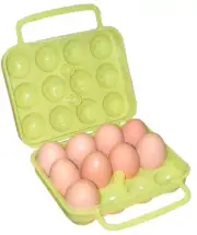 12 Egg Holder Plastic Storage Case Container Camping Picnic Hiking Caravan 4WD