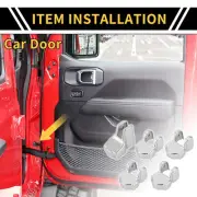 Door Limiting Cover Trim for Jeep Wrangler JL JLU 2018-2024 Silver Tone