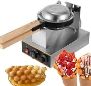 110V Non-stick Pancake Eggettes Bubble Egg Puff Cake Waffle Iron Maker Machine