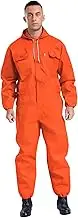 Men's Long Sleeve Dustproof Coverall Lightweight Work Coveralls Mechanic Overall Jumpsuit with Hood