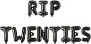 11 pcs RIP Twenties 30th Birthday Balloon Kit - 16 Inch (Black)