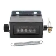 Mechanical Counter 5 Digit Flame Retardant Metal Shell Resettable Manual Counter with Spring