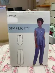 Simplicity Pattern R10604 Plus Size Tunic Style Vest and Pull on Pants UC 16-24