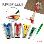 4 Size 6 12 18 25mm Fabric Bias Tape Maker Binding Tool Quilting Sewing +Awl FZ