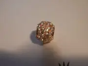 BN GENUINE PANDORA 14K GOLD PLATE SPARKLING HERBARIUM CHARM-782383C01-FREE PP
