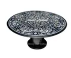 52" Marble Dining round Table Top marquetry Pietra Dura With marble Stand