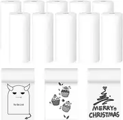 10 Rolls 2.2in x 19ft White Thermal Printer Paper Rolls for Mini Pocket Printer, Mini Portable Printer Paper, Thermal Receipt Paper Rolls,Thermal printer Cash Register Roll POS Paper