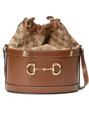 Gucci Horsebit 1955 Bucket Bag in Brown