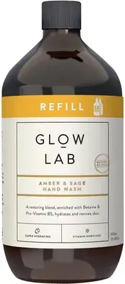 Glow Lab Amber and Sage Hand Wash Refill 900 Ml
