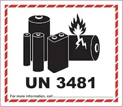 UN3481 Lables (50 pack)