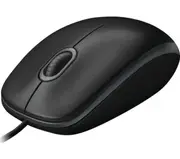 LOGITECH B100 Optical USB Mouse 800dpi for PC Laptop Mac Tux Full Size Comfort smooth mover 3yr wty