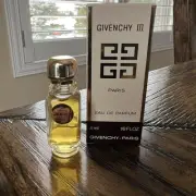 Givenchy III Paris EAU DE PARFUM 4ml 1/8 Fl Oz. Sample Mini Travel Perfume New