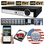 Sikker 16 Channel DVR Camera Recorder with 4TB hard drive support Lorex 1080P