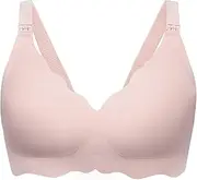 [Angelhood] Nursing Bra 5 Pack Womens Maternity Breastfeeding Bra Seamless Wireless Sleep Bra with Bra Extenders