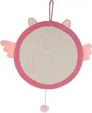 HOUDERCO 1Pc Angel Shaped Cat Scratching Mat Durable Cat Scratcher Pad for Playing Resting Bright Cartoon Design Birthday Cats for Indoor Use and Relaxation