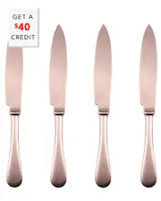Mepra Set of 4 American Steak Knives with $40 Credit