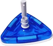 DECOMELODY Triangle Weighted Pool Vacuum Head Transparent Pool for Wall and Corner Vacuuming Bristles for Stain Removal for Swimming Pools and Spas