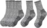 [Wzmzjy] 3 Pairs of Children's Thick Wool Socks for Casual Mountaineering, Hiking, Snow, Skiing