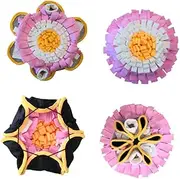 CIYODO 1PC Educational Pet Smell Mat Feeding Cushion for Dogs Cats Pink White Yellow Slow Food Feeder Sniffing Training Pad Easy to Clean Stimulates Sniffing Skills