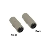 KNTK Mini DIN 6 Female to Female Adapter MDIN6 6 Pin for PS/2 Keyboard Mouse