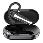 YYK-530-1 Single Ear Bluetooth Earhook Headset Sweatproof Driving Working Sport Wireless Call Music Earphone with Charging Case As Shown