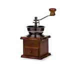Manual Coffee Grinder - Classic Italian Style Hand Crank Mill with Adjustable Po