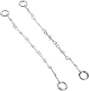 [Beavorty] 2pcs DIY Shoe Chain Accessories Cool Decorative Charms for Sandals Durable Material Fit for Holey Shoes Enhance Style Creativity