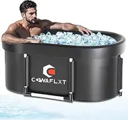 139Gallon Large Cold Plunge Tub Multi-Layer Portable Oval Ice Bath Tub with Ice Massage Balls for Athletes Recovery and Therapy at Gym,Home,Outdoor Place