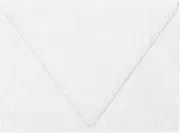 LUXPaper A7 Contour Flap Invitation Envelopes | 5 1/4" x 7 1/4" | White Linen | 80lb. Text | 50 Qty