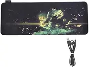 QANYEGN RGB Gaming Mouse Pad, Large RGB Gaming Mouse Pad, USB Wired Keyboard Mat for Gamer Esports Pros