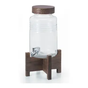 【小宅私物】 ADERIA 日本製附木架燒酌瓶 5L 大容量玻璃冷水壺 飲料壺 附專屬木架 (8折)