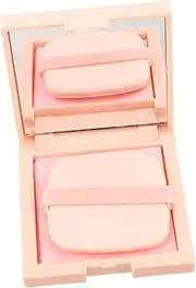 FOMIYES Portable Oil Control Sheets with Powder Puff Makeup Mirror Oil Absorbing Blotting Paper for Quick Face Touch Ups Deep Cleansing Compact Design for Go Use