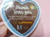 在飛比找Yahoo!奇摩拍賣優惠-Lufthansa  德國漢莎航空 航空紀念品 杯墊 香港到