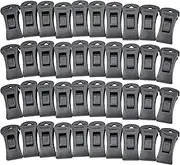 Generic 40Pcs Clothes Drying Clips Hold Socks Windproof Clothes Socks Hanging Clips Home Supply Black