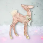 15" Foam Peach Wonderland Deer Christmas Decor *SHIPS WITHIN 10 DAYS* NEW 2024