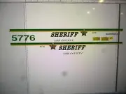 LEE County Florida Sheriff Patrol Car Decals 1:24