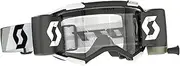 SCOTT Fury Works Film System Goggles OSFM Black/White/Clear Works Lens