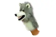 Aurora Interactive Hand Puppet Wolfgang Stuffed Animal - Storytelling Adventures - Playful Learning - Gray 10 Inches