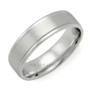 PLATINUM MENS WEDDING BANDS , PLATINUM MENS WEDDING RINGS SATIN FINISH 6MM